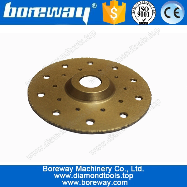 Supply Vacuum Brazed Flat-Shape Cup Grinding Wheel for grinding stone,metal bond flat shape diamond cup wheel