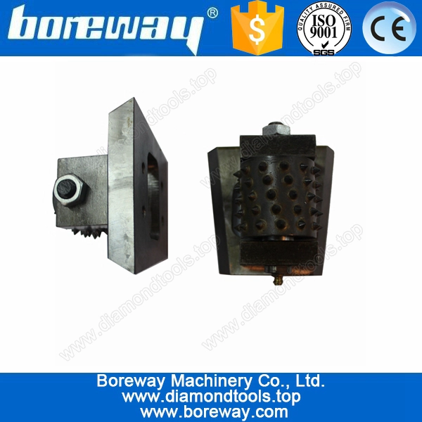 Supply bush hammered abrasive roller with grease nipple