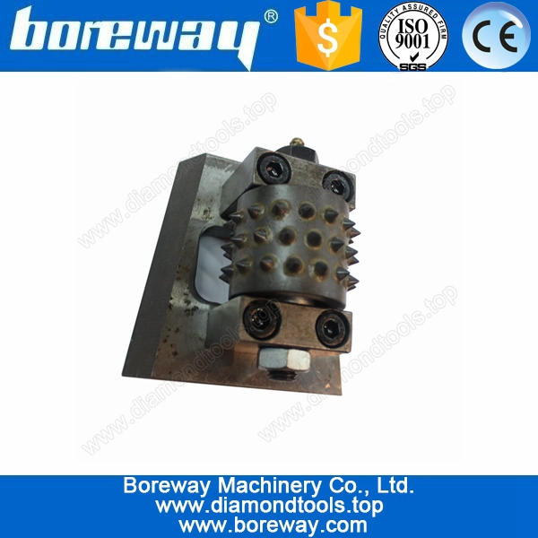 Supply bush hammered abrasive roller with grease nipple