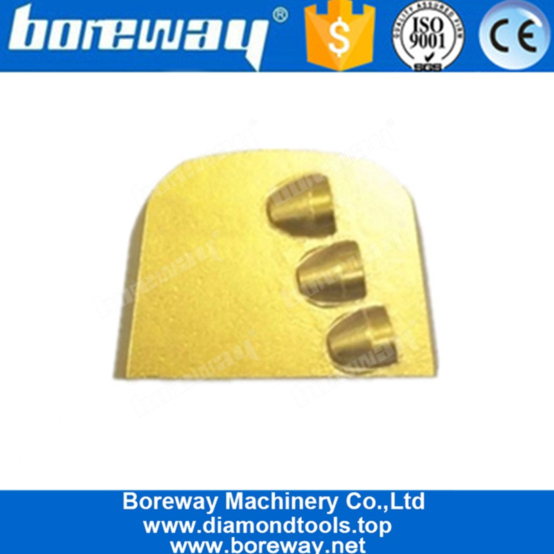 Trois demi-chaussures de meulage de plancher à verrouillage rapide PCD Lavina pour revêtement époxy supprimant la machine de meulage Lavina