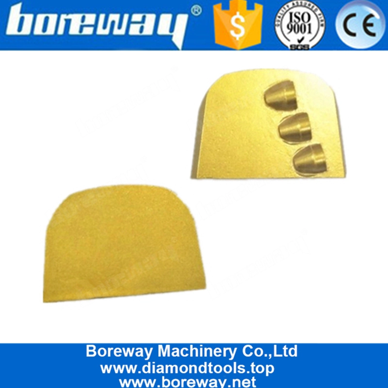 Trois demi-chaussures de meulage de plancher à verrouillage rapide PCD Lavina pour revêtement époxy supprimant la machine de meulage Lavina