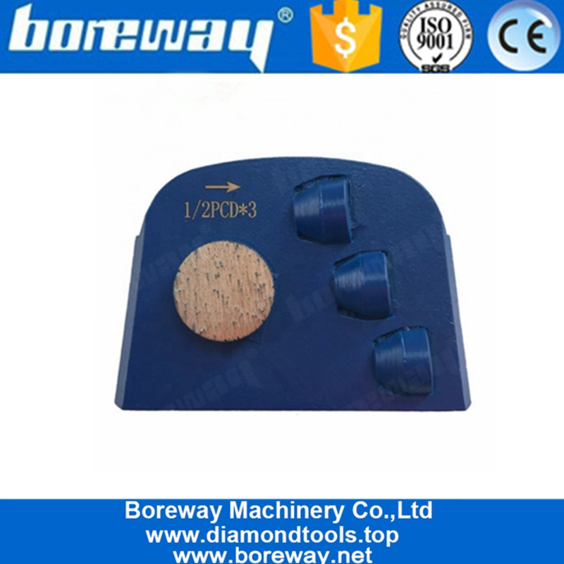 Three PCD and Round Segment Lavina Diamond Grinding Pads For Epoxy Coating Removal