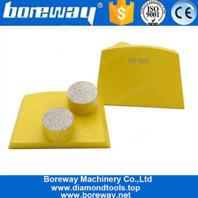 Two Round Segments Lavina Concrete Diamond Grinding Pad For Concrete Terrazzo Floor
