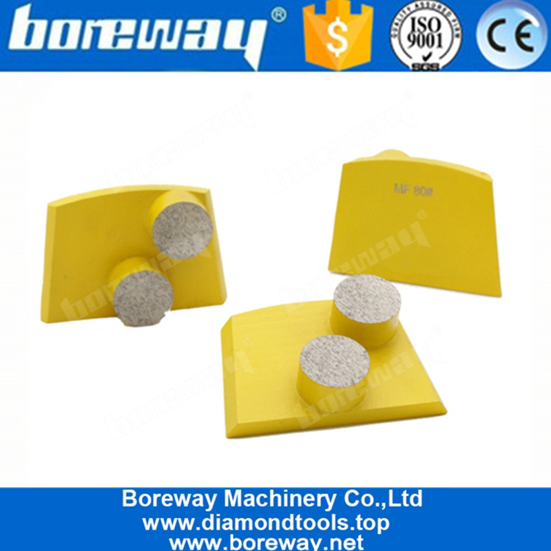 Two Round Segments Lavina Concrete Diamond Grinding Pad For Concrete Terrazzo Floor