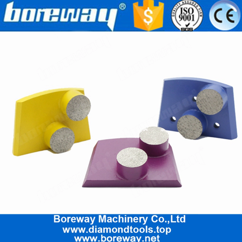 Two Round Segments Lavina Concrete Diamond Grinding Pad For Concrete Terrazzo Floor
