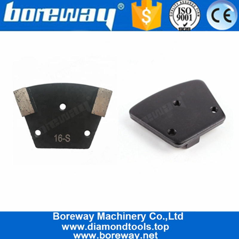Two Segments New Type Universal Trapezoid Diamond Grinding Pads For Concrete and Terrazzo Floor