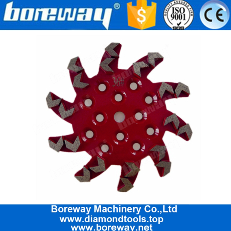 Universal Diamond Grinding Disc 10 Inch Concrete Grinding Pads For Concrete Terrazzo Floor