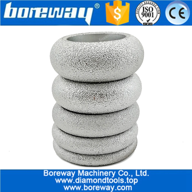 Vacuum Brazed Diamond CONVEX Wheel Grinding cup wheel Diamond hand profile wheel Grinding Shaping Or Beveling