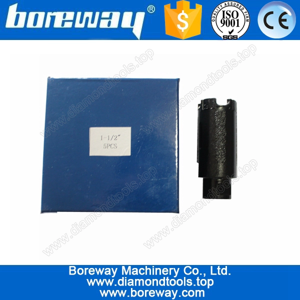 Vacuum brazed core drill bit