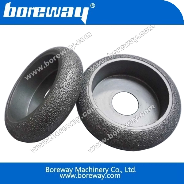 Vacuum brazed diamond profiling wheels