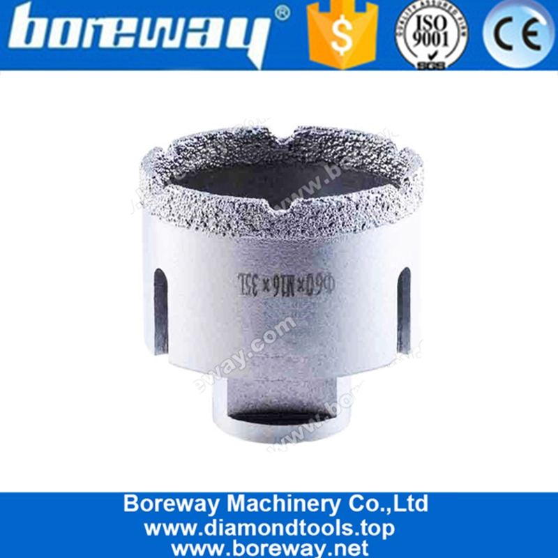 With cooling groove design, vacuum brazed wet and dry core drill bits China supplier