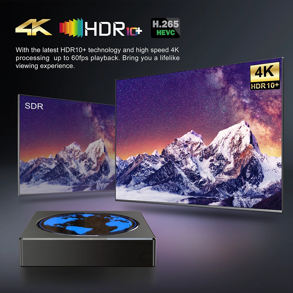 OEM ODM Android 11 Amlogic S905W2 Quad Core 4K2K TV Box