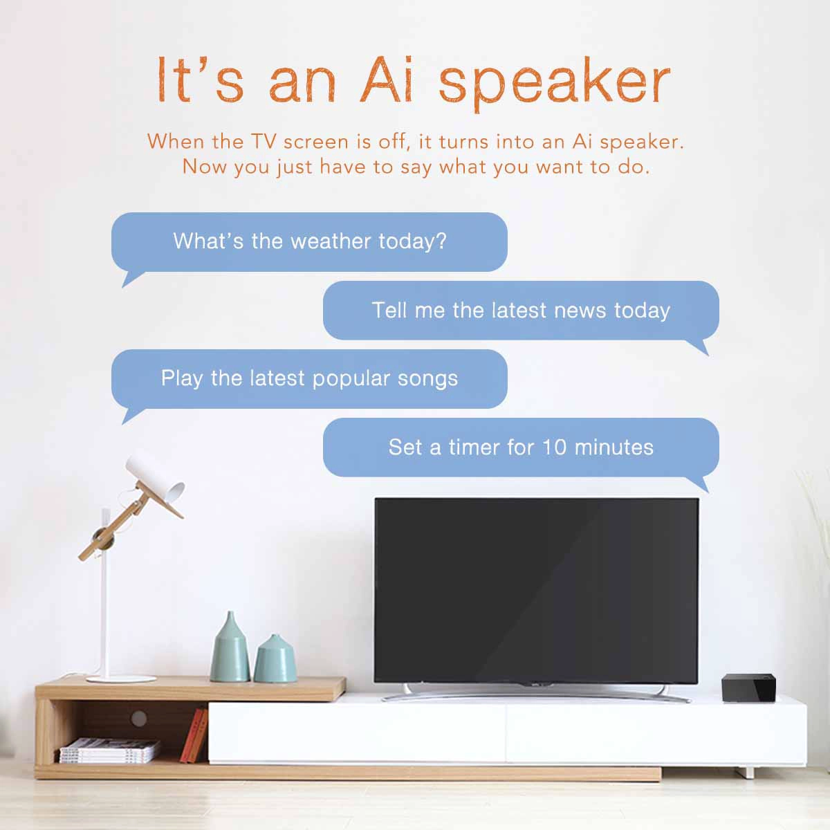 OTT TV Box Amlogic S905W Built-in Speaker And Microphone Powered By AndroidTV