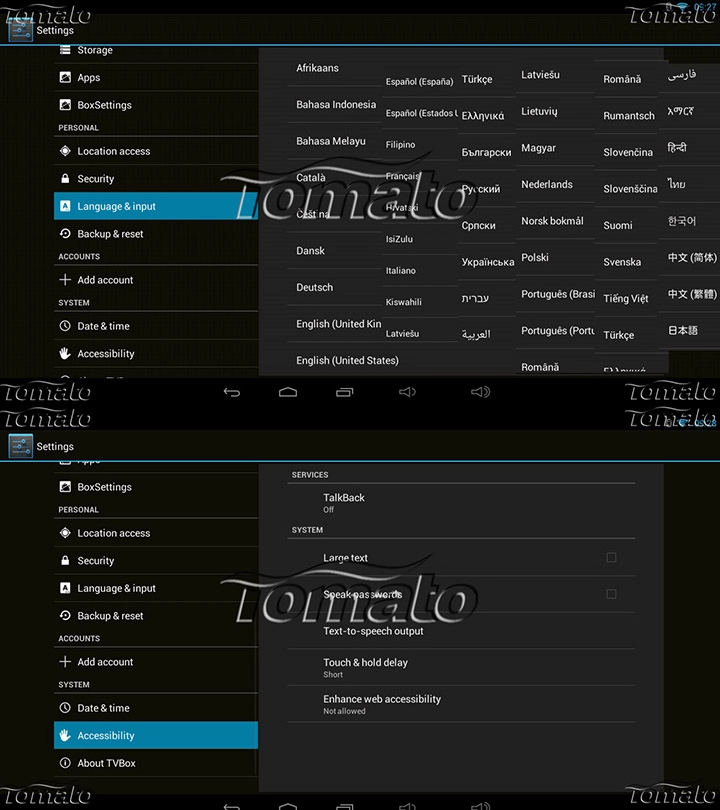 Full HD Media player Dual Core Amlogic8726 Cortex A9 Tv Box X6