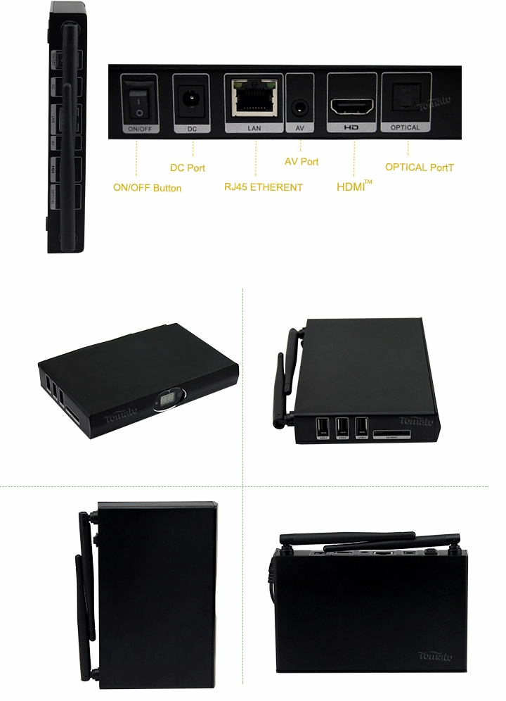 Android 5.1 Quad Core Cortex A53 Amlogic S905 Lollipop TV Box S9 Smart TV Box