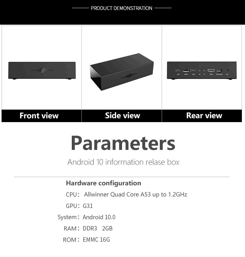 Android 10 System Information Release Boxes