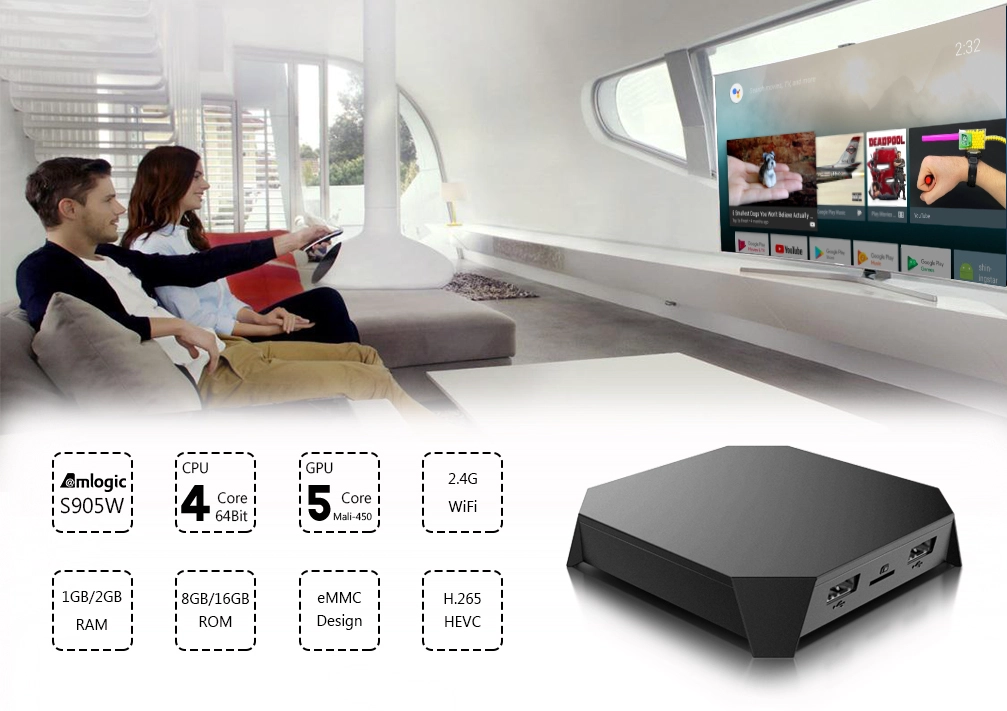 Best of 2023: Onenuts UW Amlogic S905W Quad-Core - Elevate Your Entertainment with the Ultimate Android TV Box!