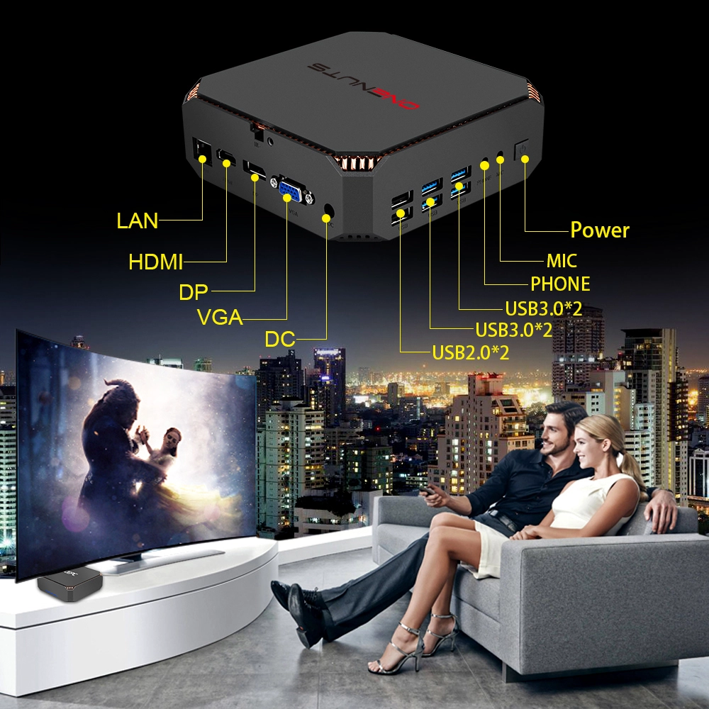 Onenuts Nut 7 Intel Core 7 Generation Mini PC Windows 10 i3-7100U/i5-7200U/i7-7500U