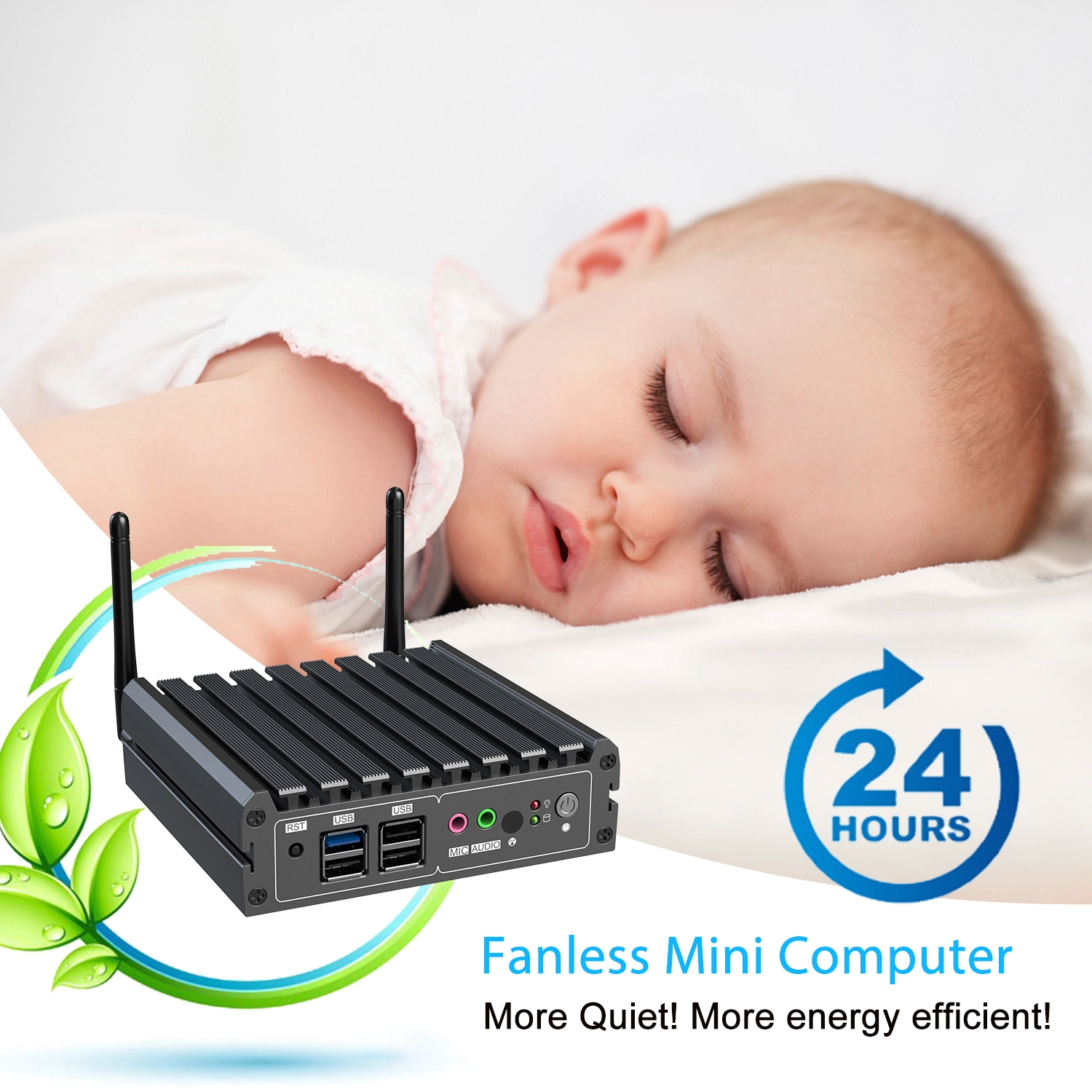High-Performance Industrial Control Mini PC with Windows 10