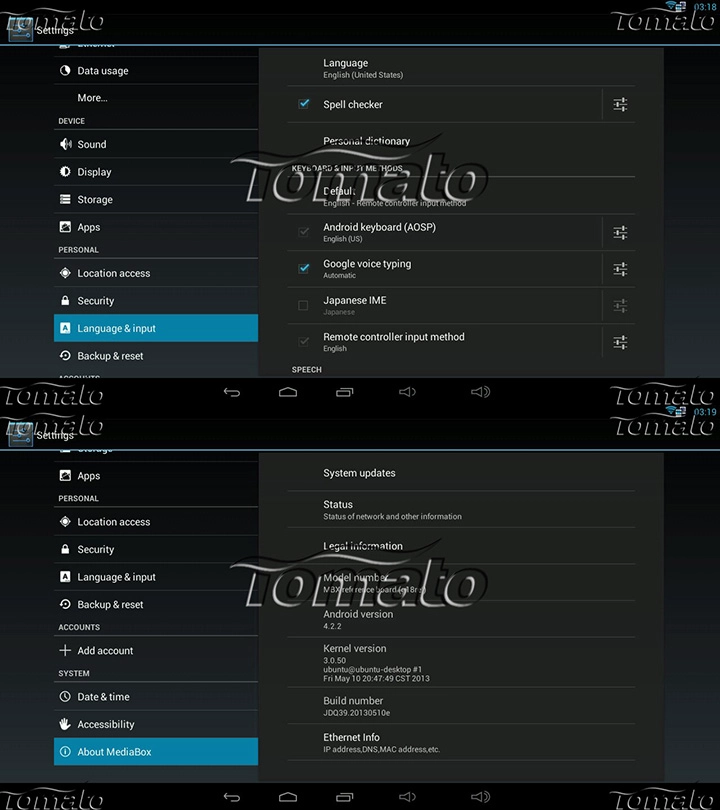 XBMC TV Box 1GB/8GB support expand memory full hd media player MX