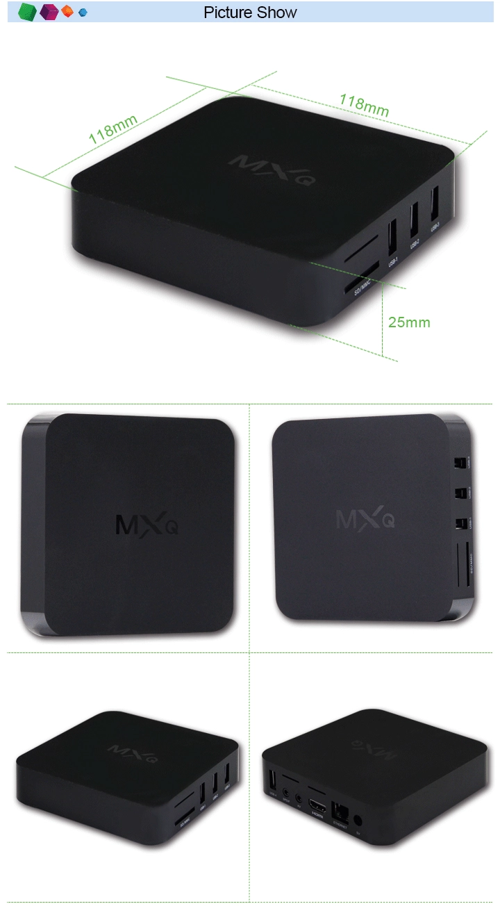 Android TV Box XBMC Ultra HD Streaming Android 4.4 MXQ