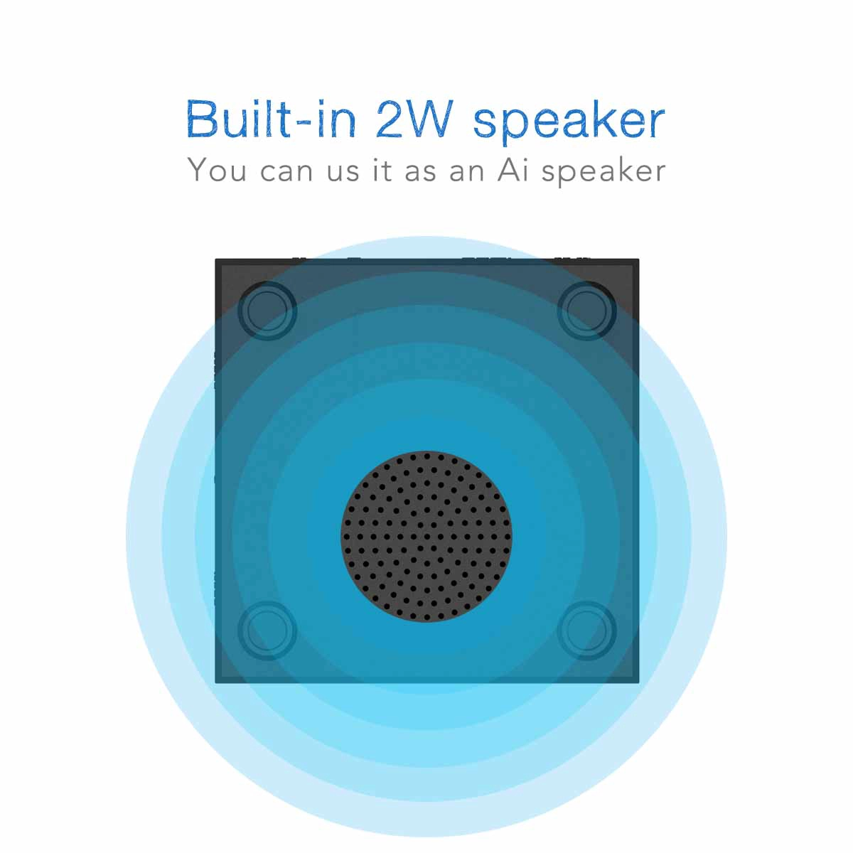 OTT TV Box Amlogic S905W Built-in Speaker And Microphone Powered By AndroidTV