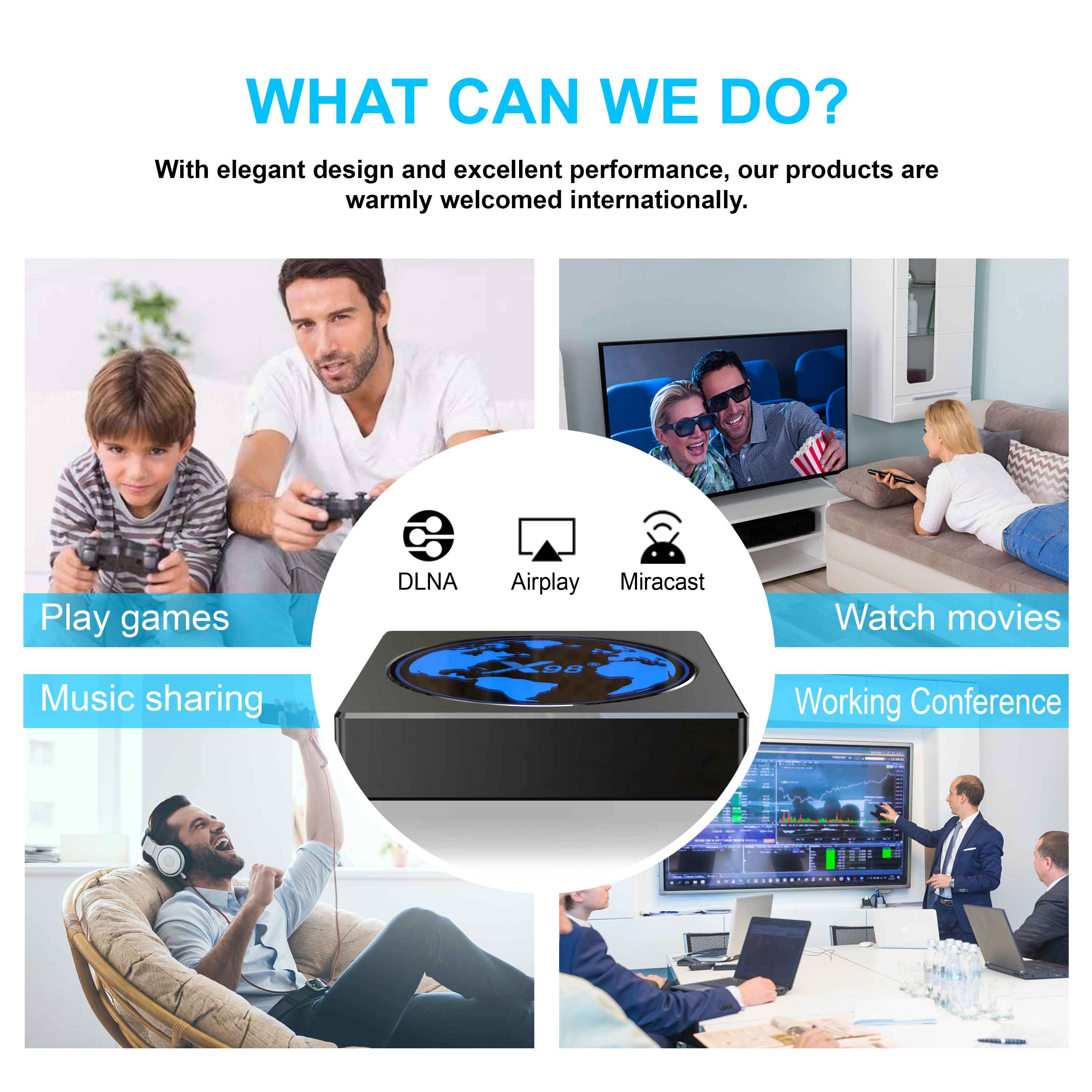Android 11 TV Box With Amlogic S905W2 4GB RAM 64GB ROM Quad Core 4K2K