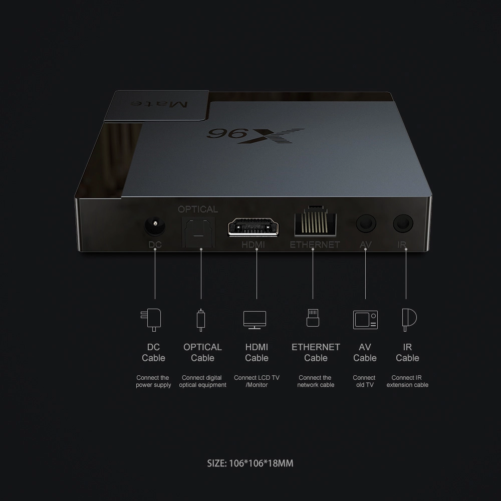 Set Top Box Allwinner H616 Quad Core Android 10 TV Box