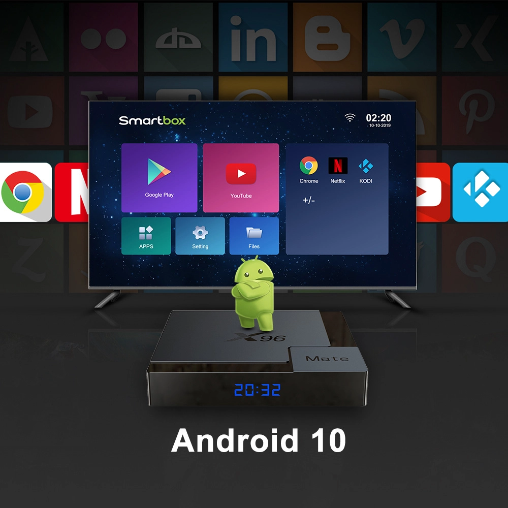 Set Top Box Allwinner H616 Quad Core Android 10 TV Box