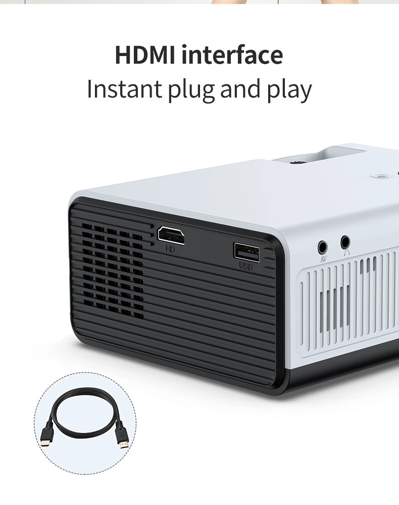Android 9.0 Dual-Band WiFi Smart Mini Portable Projector