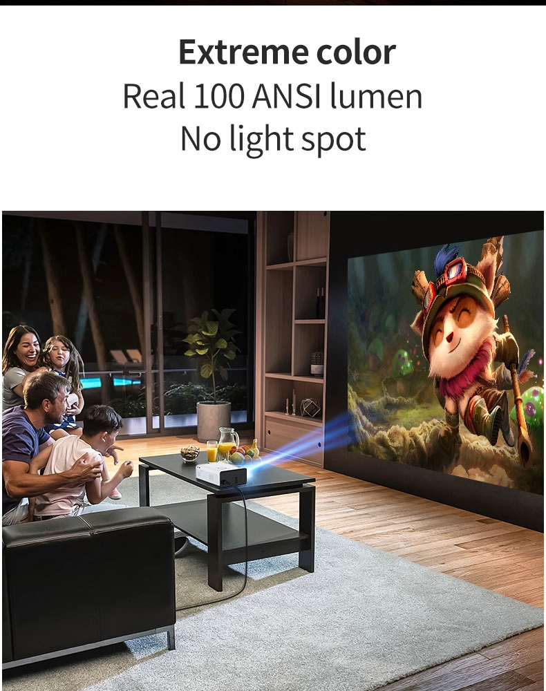 Android 9.0 Dual-Band WiFi Smart Mini Portable Projector