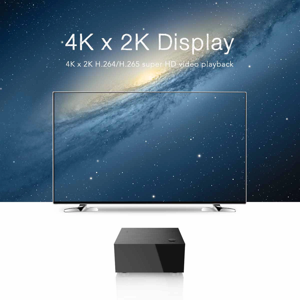 OTT TV Box Amlogic S905W Built-in Speaker And Microphone Powered By AndroidTV
