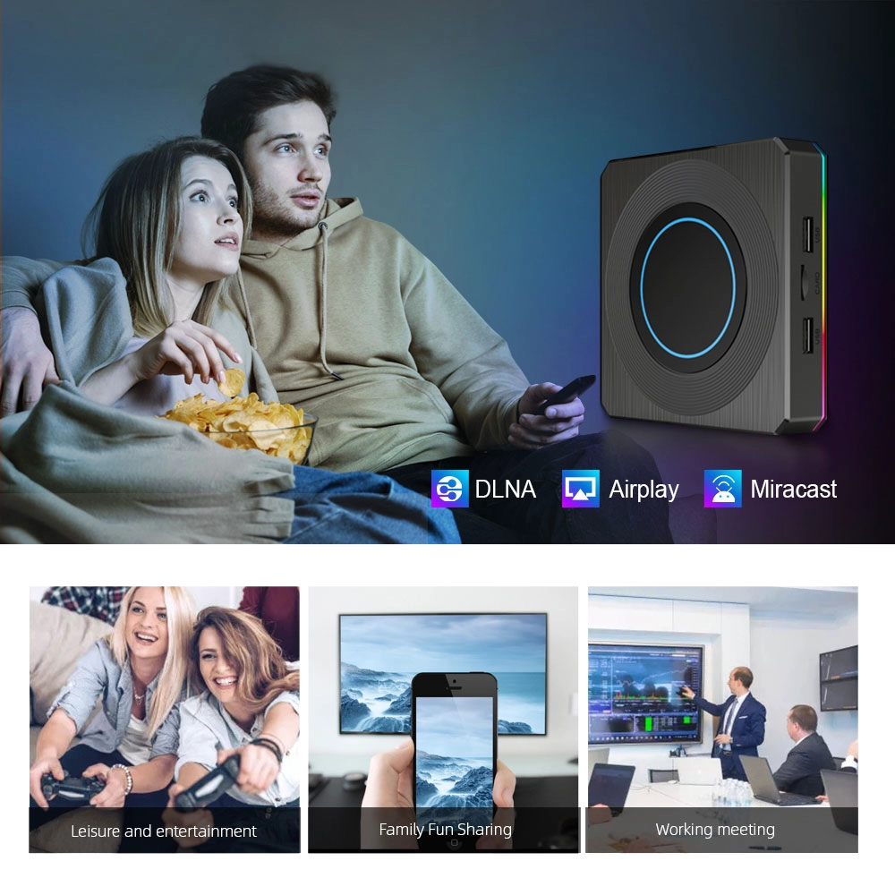 TV Box with Amlogic Chip S905X4 Quad Core 8K Android 11 Dual WiFi