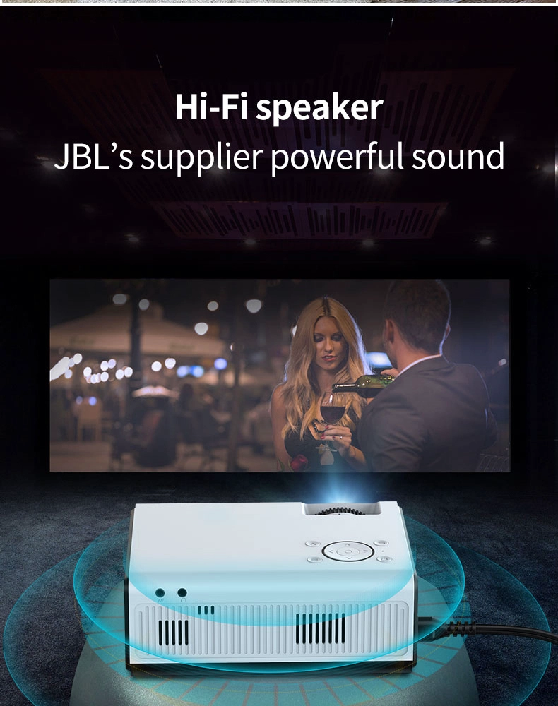 Android 9.0 Dual-Band WiFi Smart Mini Portable Projector