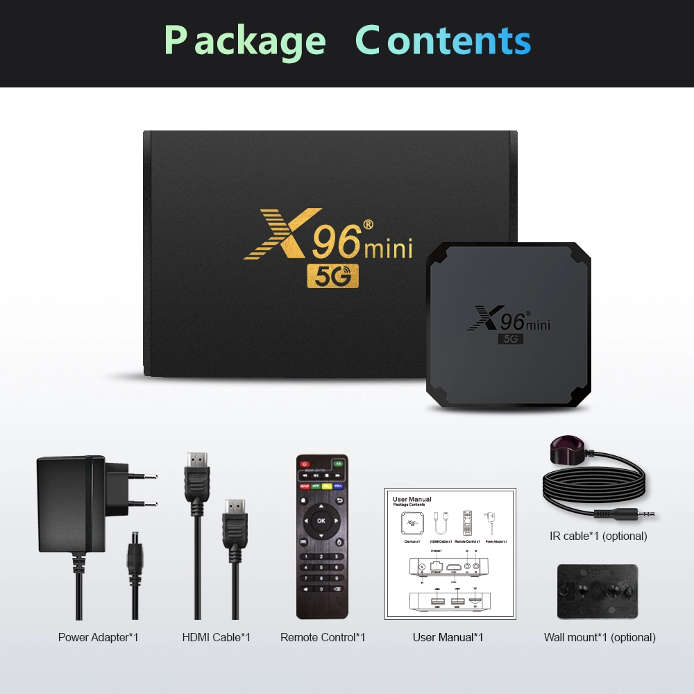 X96Mini 5G The Newest Chip Amlogic S905W4 4K Android 9 TV Box