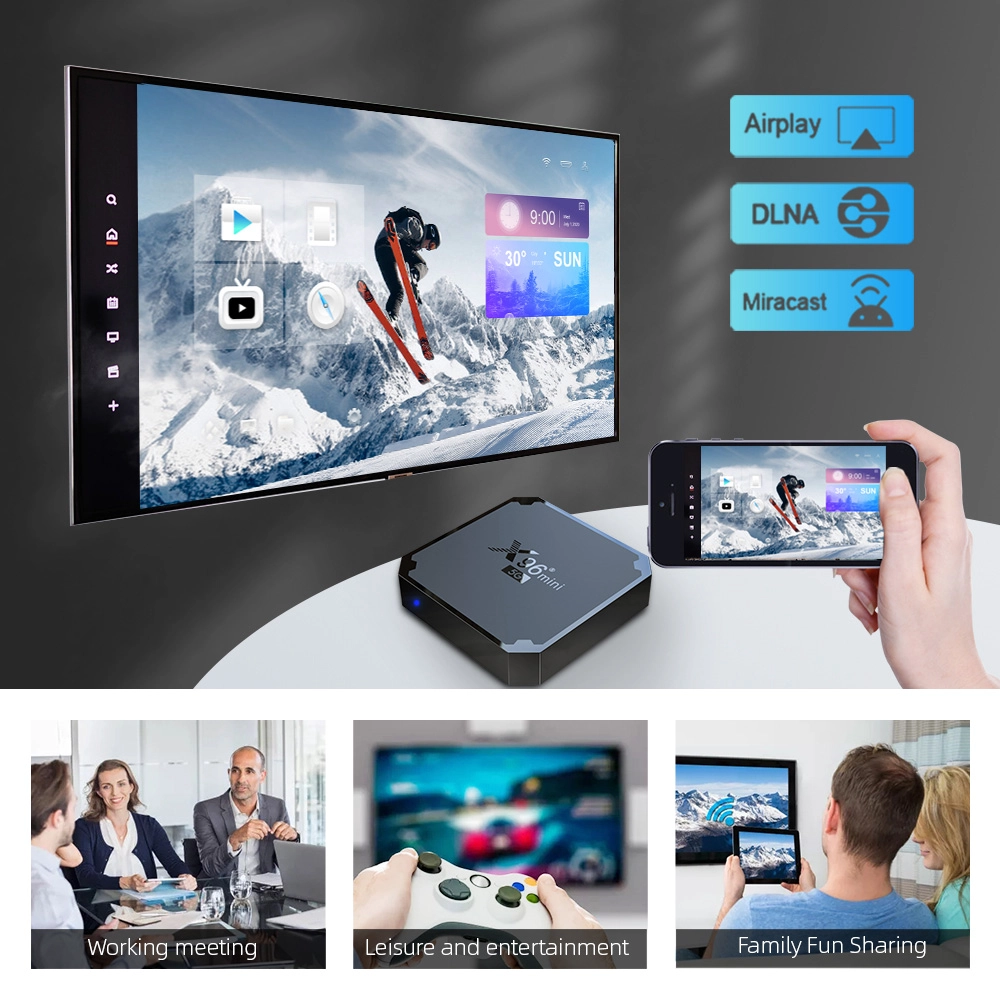 X96Mini 5G The Newest Chip Amlogic S905W4 4K Android 9 TV Box