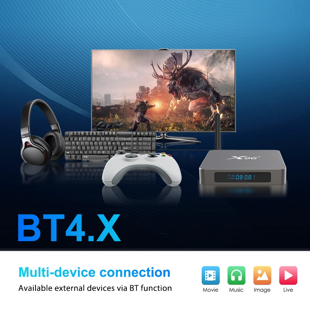 X96 X6 Rockchip RK3566 Quad Core Android 11 8K HDR Dual WiFi 2T2R Set Top Box