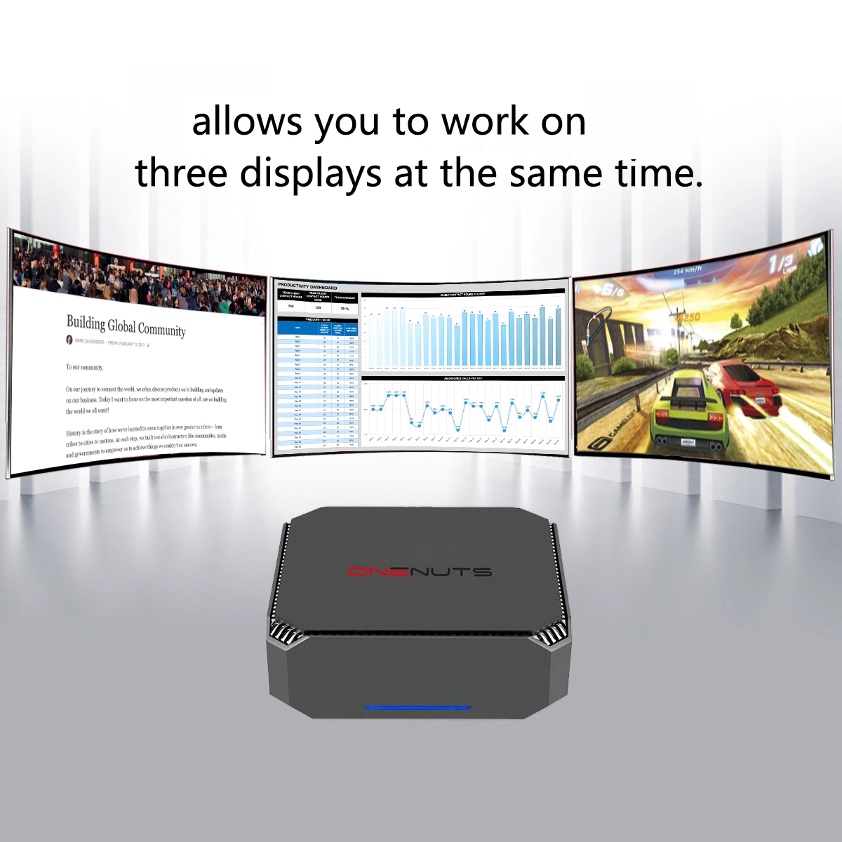 Onenuts Nut 6 Intel Core Mini PC 4th Generation i3-4100U/i5-4200U/i7-4500U