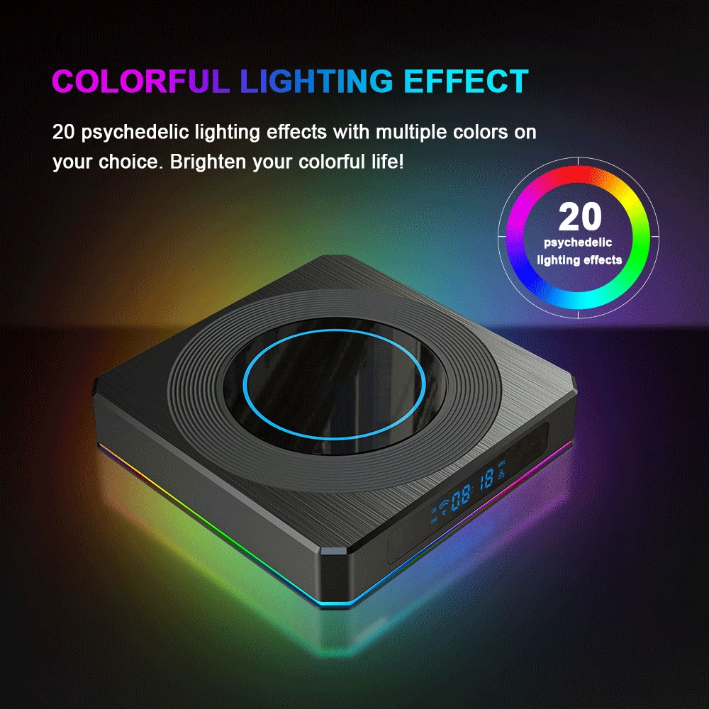 TV Box with Amlogic Chip S905X4 Quad Core 8K Android 11 Dual WiFi