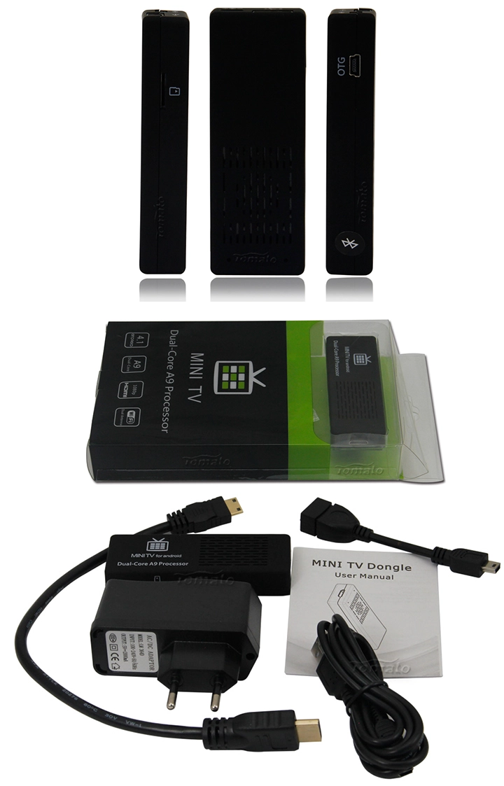 Android TV Box RK3066 dual core android media tv stick with miracast wifi MK808B