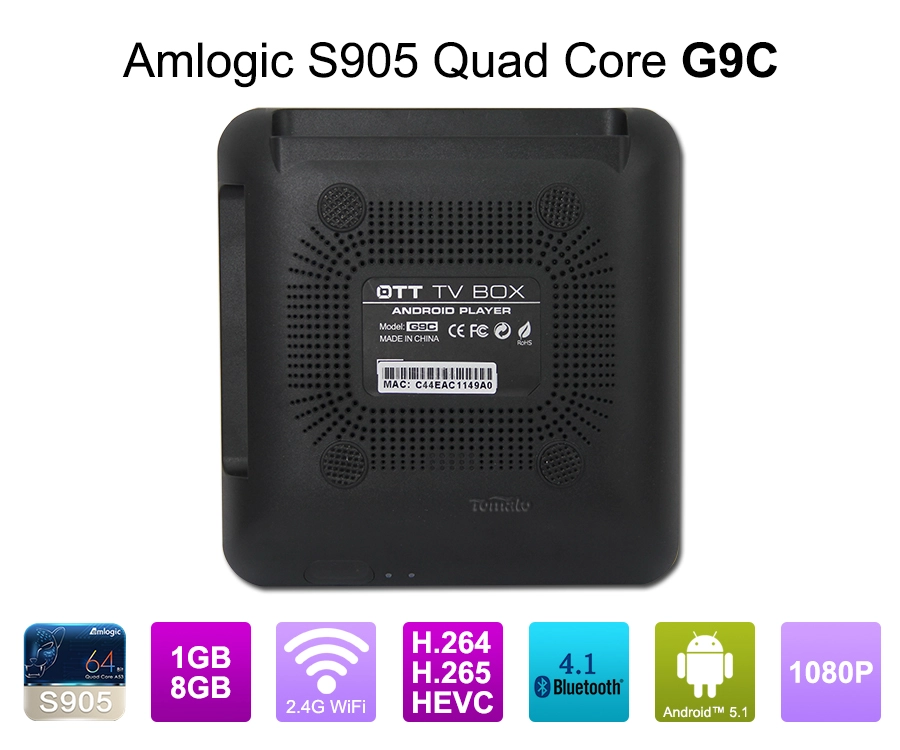 Android 5.1 Quad Core MXQ Pro Ott Amlogic S905智能电视盒G9C