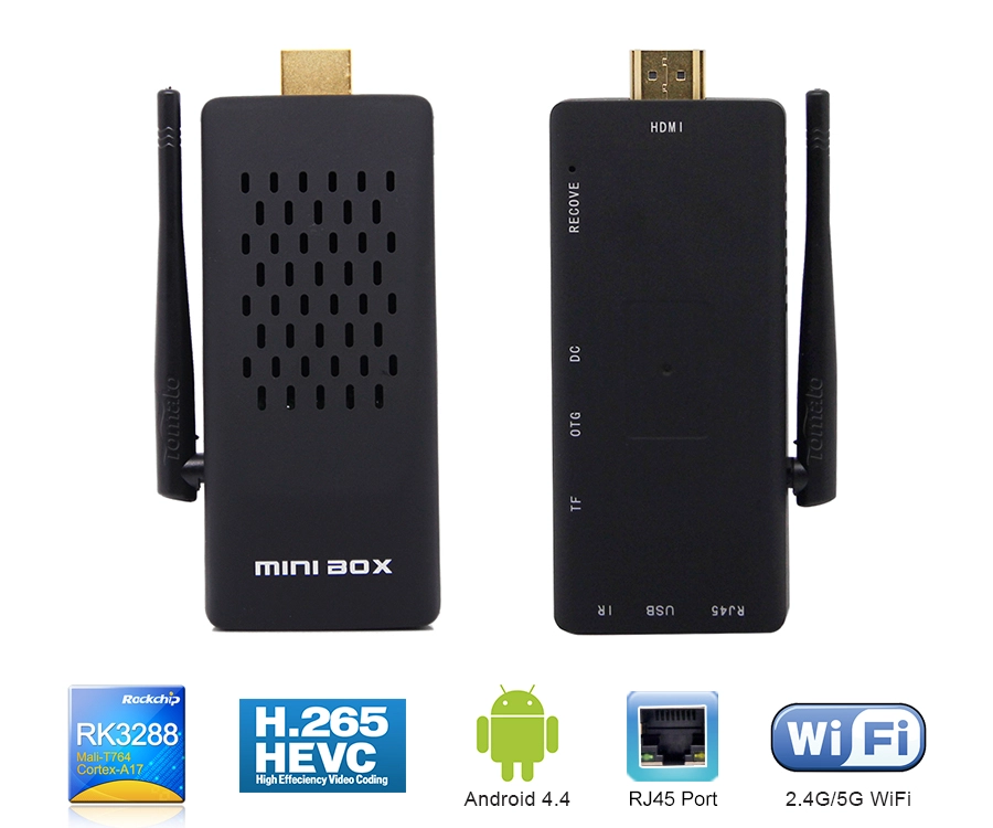 Android TV Quad Core RK3288 Quad-core 1.8GHz Cortex-A17 Box TV
