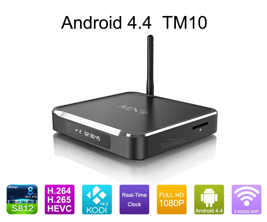 Android TV Quad核心支持蓝牙4.0 Android 4.4 Kitkat Google Android 4.4电视盒TM10 TM10