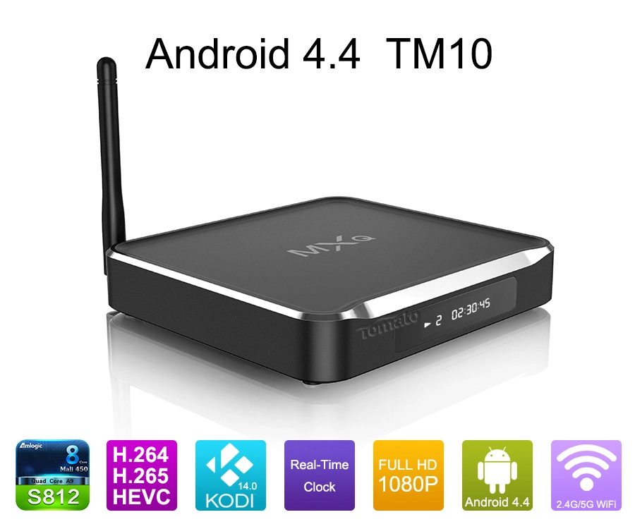 Android TV Quad核心支持蓝牙4.0 Android 4.4 Kitkat Google Android 4.4电视盒TM10 TM10