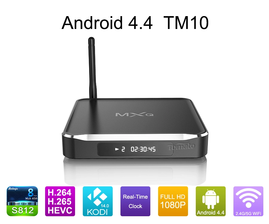 Android TV Quad核心支持蓝牙4.0 Android 4.4 Kitkat Google Android 4.4电视盒TM10 TM10