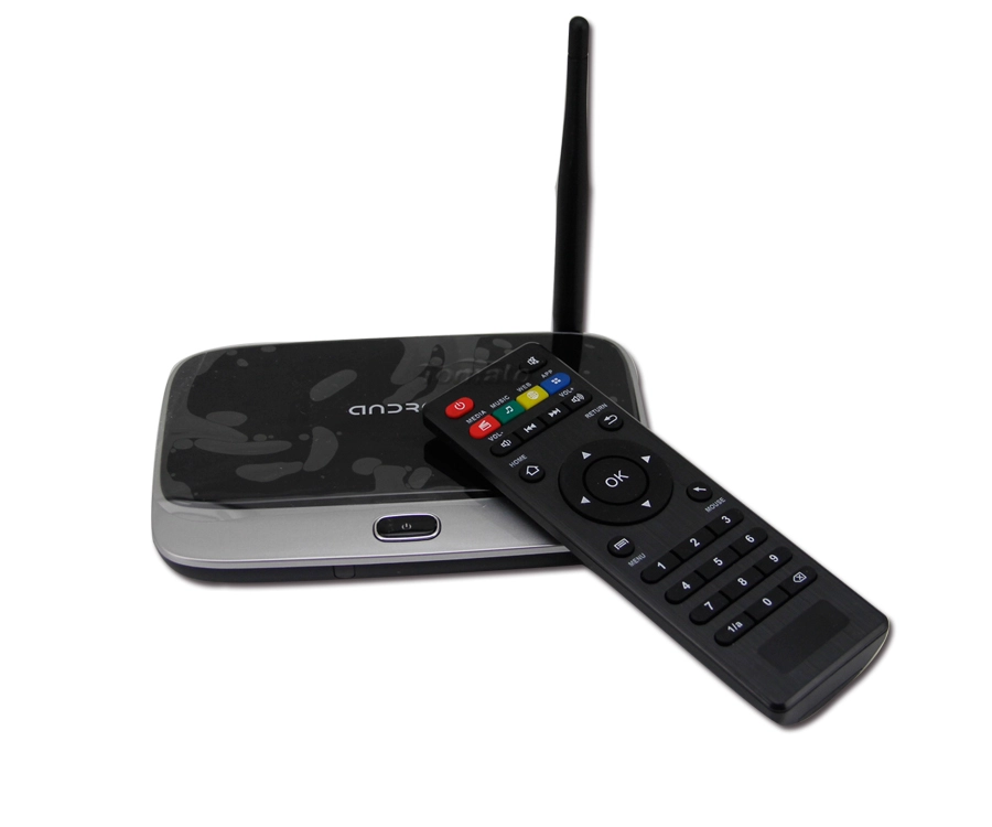 Google电视盒Android 4.2四核RK3188电视盒CS918 RJ45 WiFi CS918