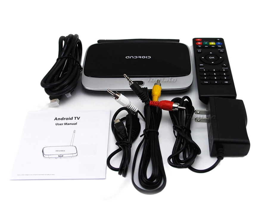 Google电视盒Android 4.2四核RK3188电视盒CS918 RJ45 WiFi CS918