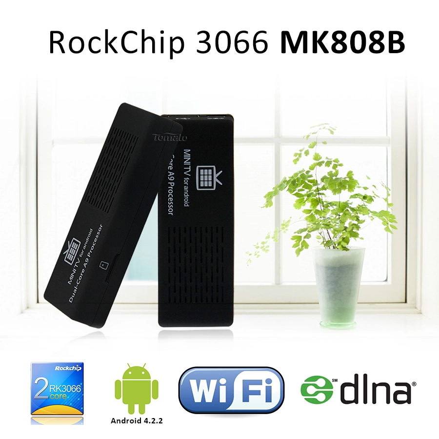 Netflix电视盒双核RK3066迷你PC加密狗