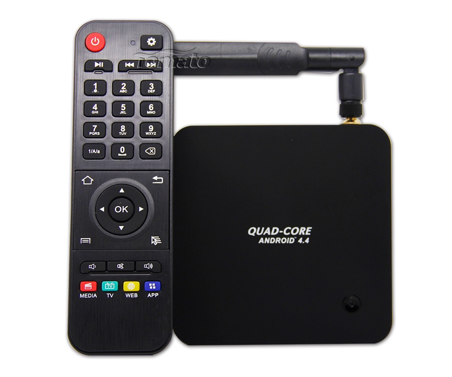 Caixa de TV Quad Core 4K2K WiFi 5,8 GHz Bluetooth 4.0 Q8