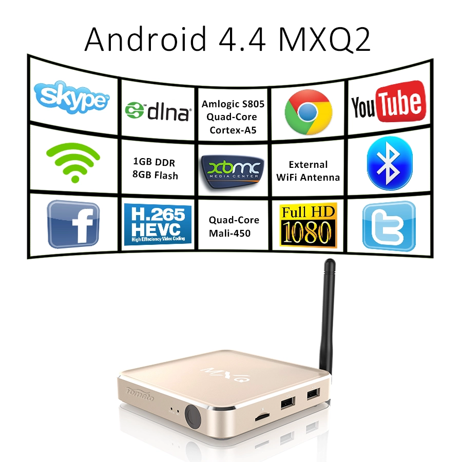 Smart Android TV Box Google Android 4.4 XBMC Dreaming Player MXQ2